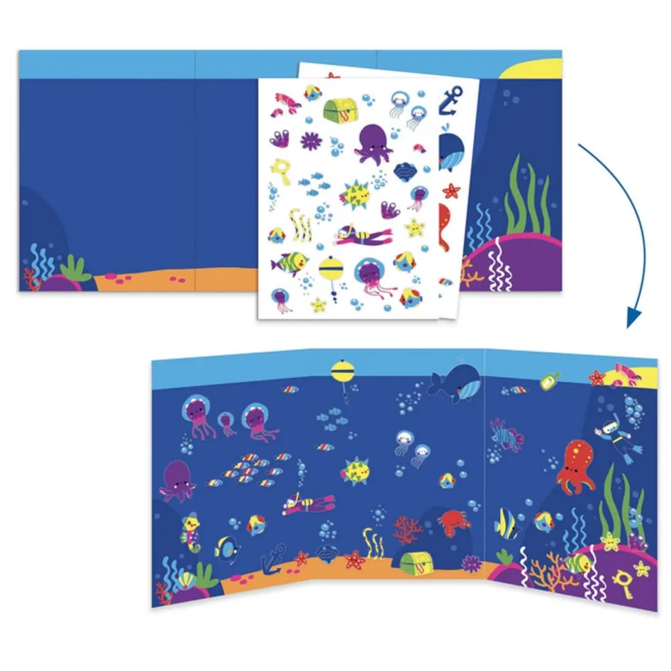6 activités créatives : La mer et ses plaisirs - Djeco
