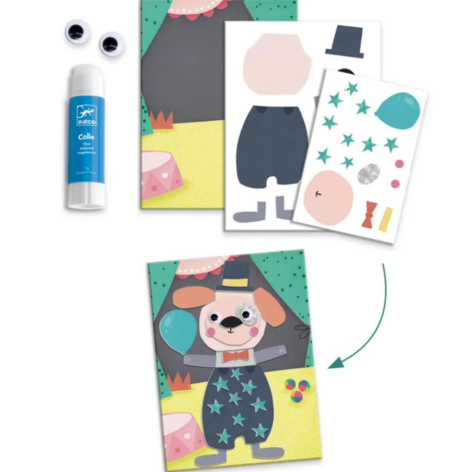 6 activités créatives : Les animaux et leurs maisons - Djeco