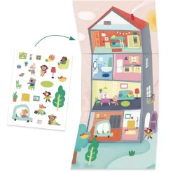 6 activités créatives : Les animaux et leurs maisons - Djeco