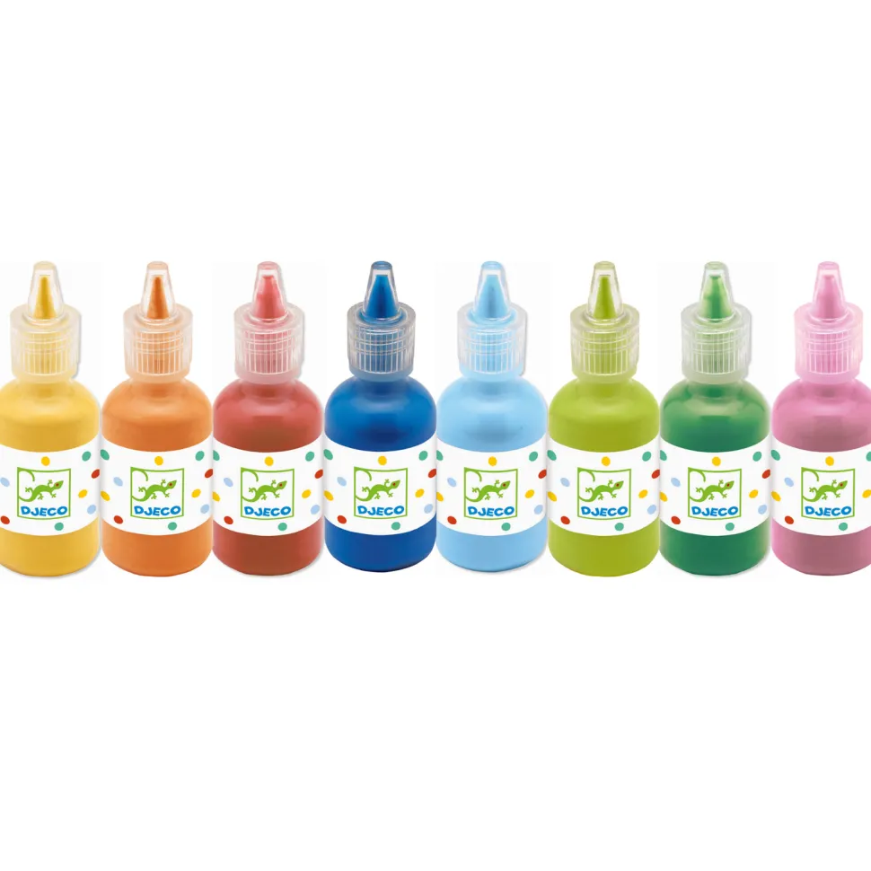8 bouteilles de gouaches - Djeco