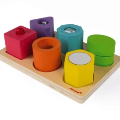 6 cubes sensoriels I wood - Janod