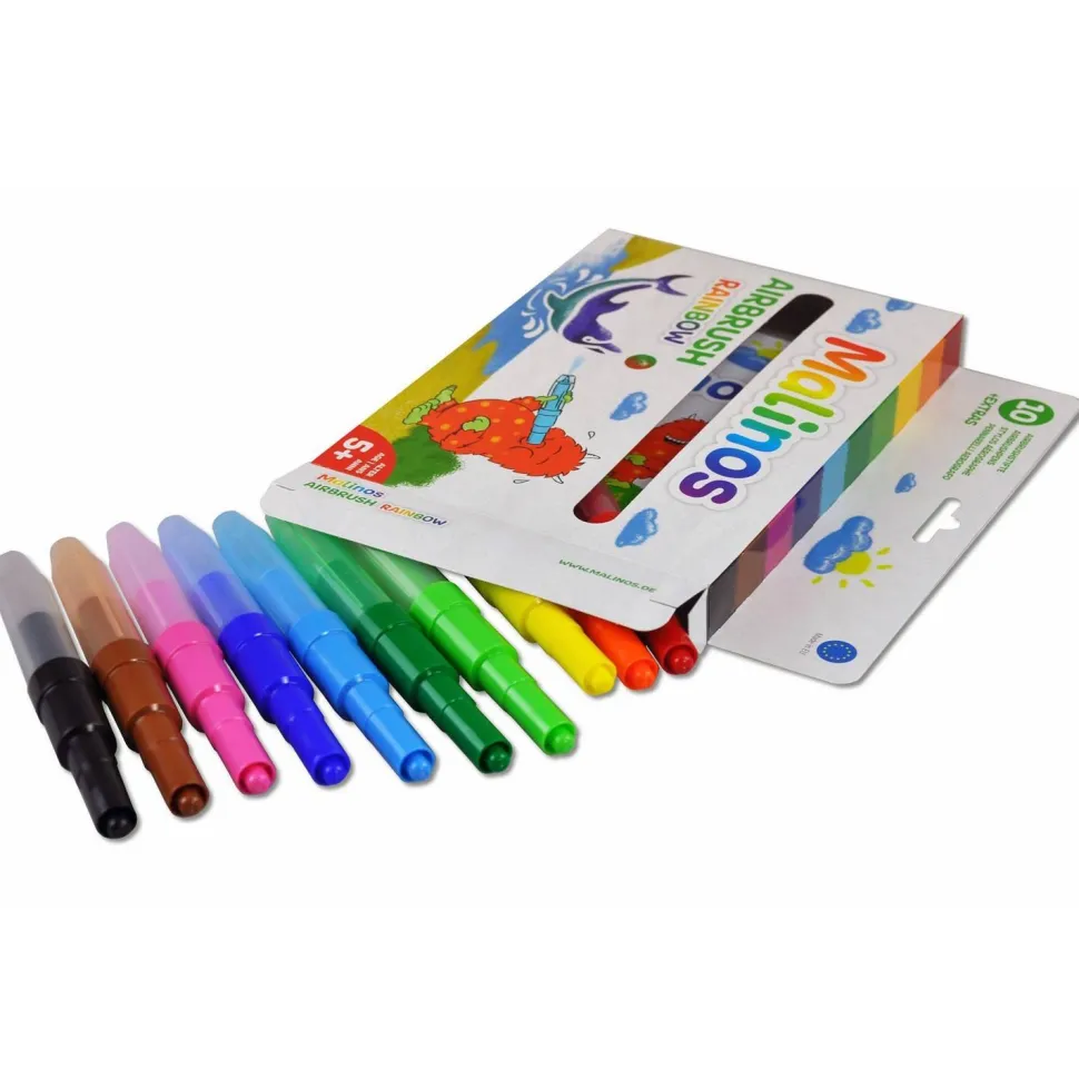 10 feutres aérographes Rainbow - Amewi
