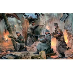 4 Figurines : Volkssturm Berlin 1945 - Zvezda