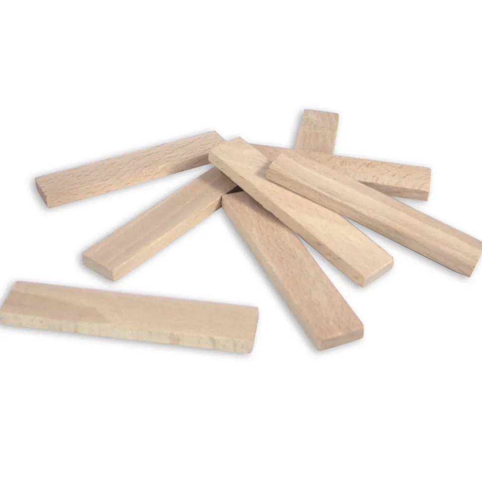 100 planchettes en bois massif Batibloc Classic - Vilac