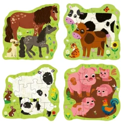 3 Puzzle Up! 2 ans : Les animaux de la ferme - Ravensburger
