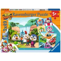 3 puzzles de 49 pièces : top wing - Ravensburger