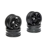 1.0 Rockster Wheels Noir (4pcs) - SCX24 - Axial - Axial