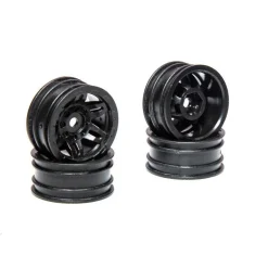 1.0 Rockster Wheels Noir (4pcs) - SCX24 - Axial - Axial