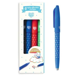 4 Stylos effaçables classique - Djeco