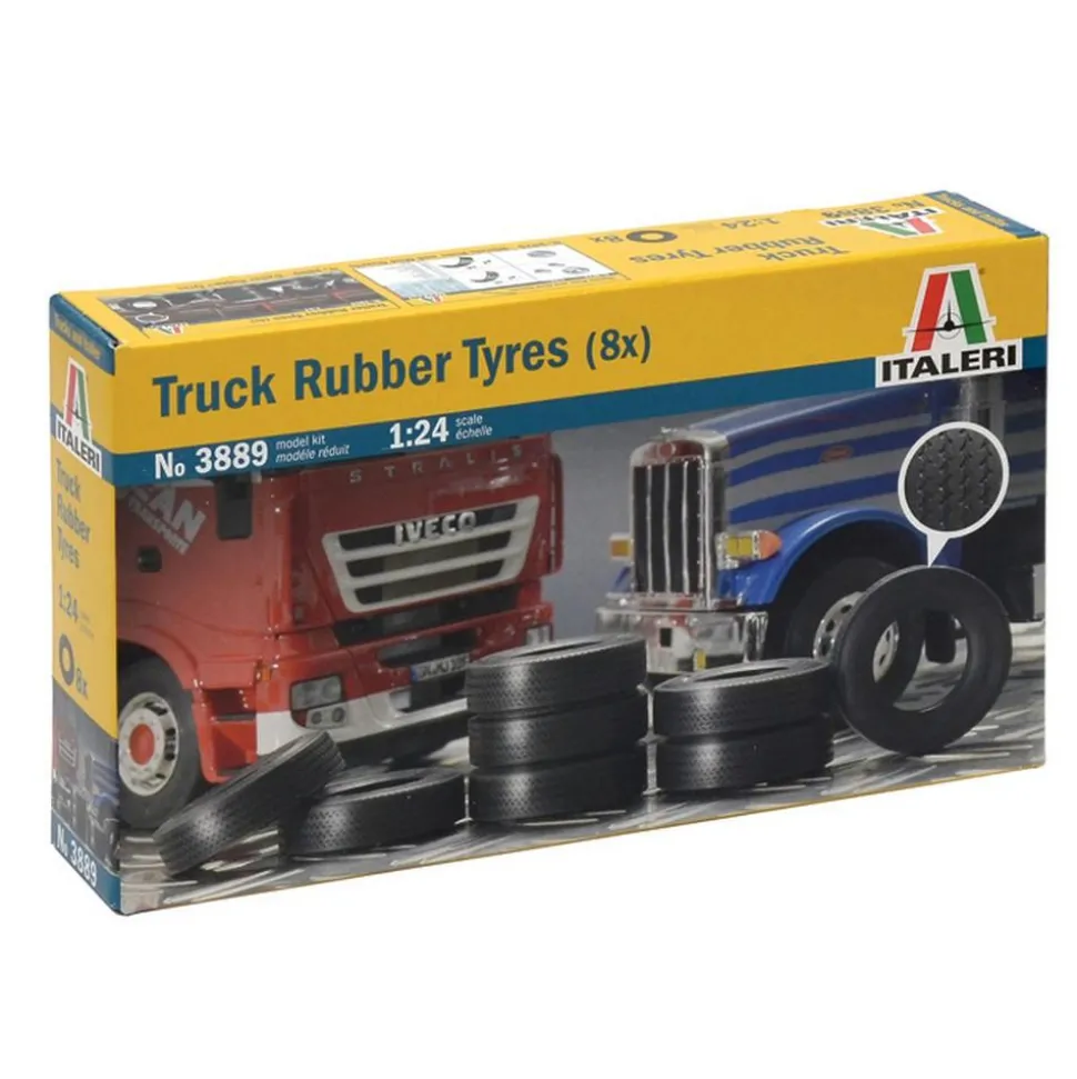 Accessoire camions : Pneus De Camion (8X) - Italeri