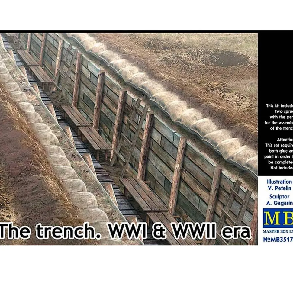 Accessoire de diorama : tranchées de la 1ère et 2nde Guerre Mondiale - Master Box