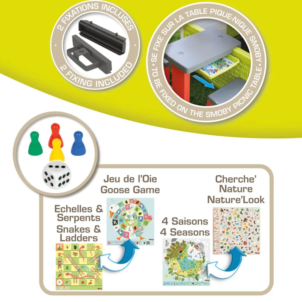 Accessoire Maisons Smoby : Set Tiroir et Jeux - Smoby