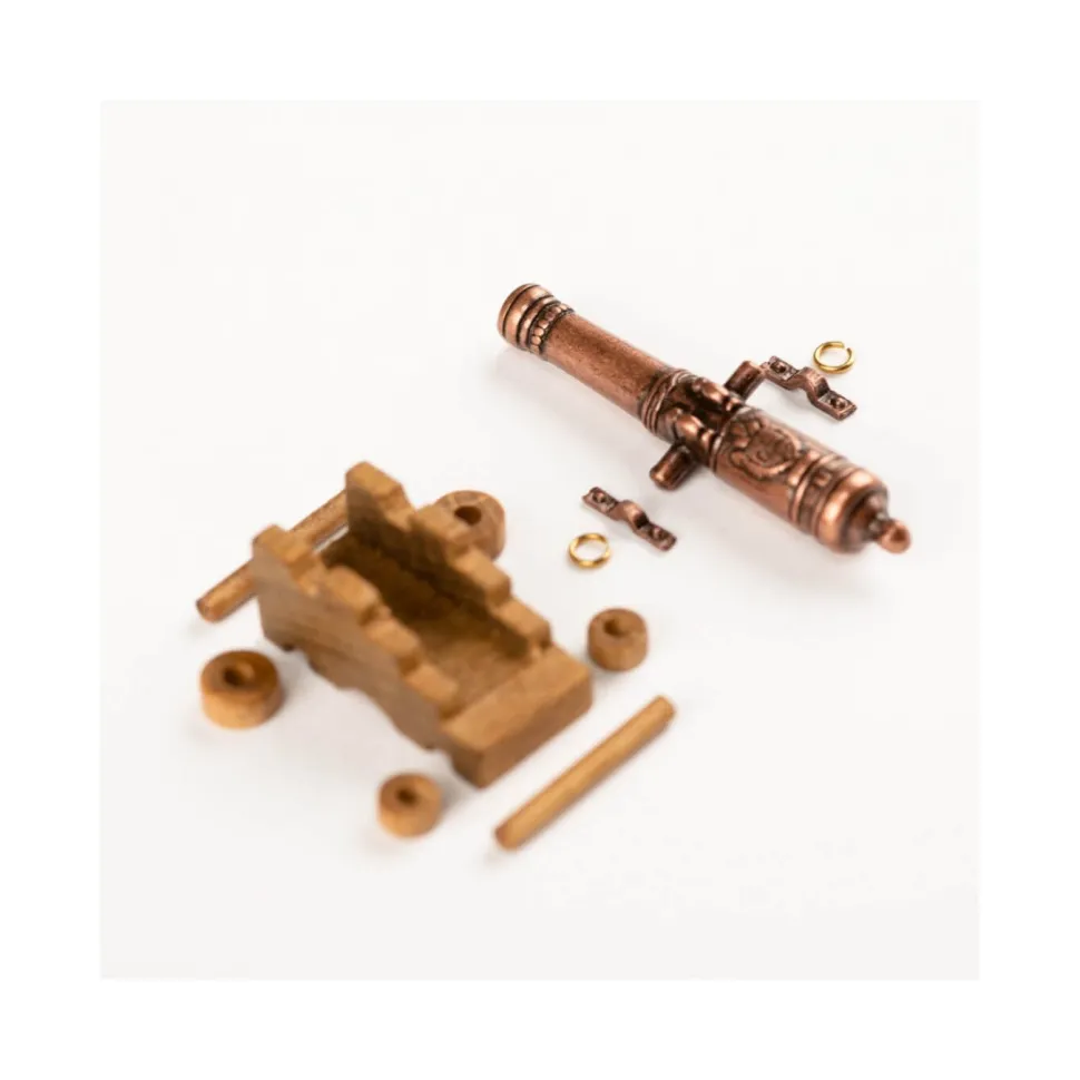Accessoire maquette bateau : Canons avec chariot bois 40 mm - Amati