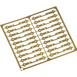 Accessoire maquette bateau en bois : Charnières sabord en photodécoupe avec piton - Amati