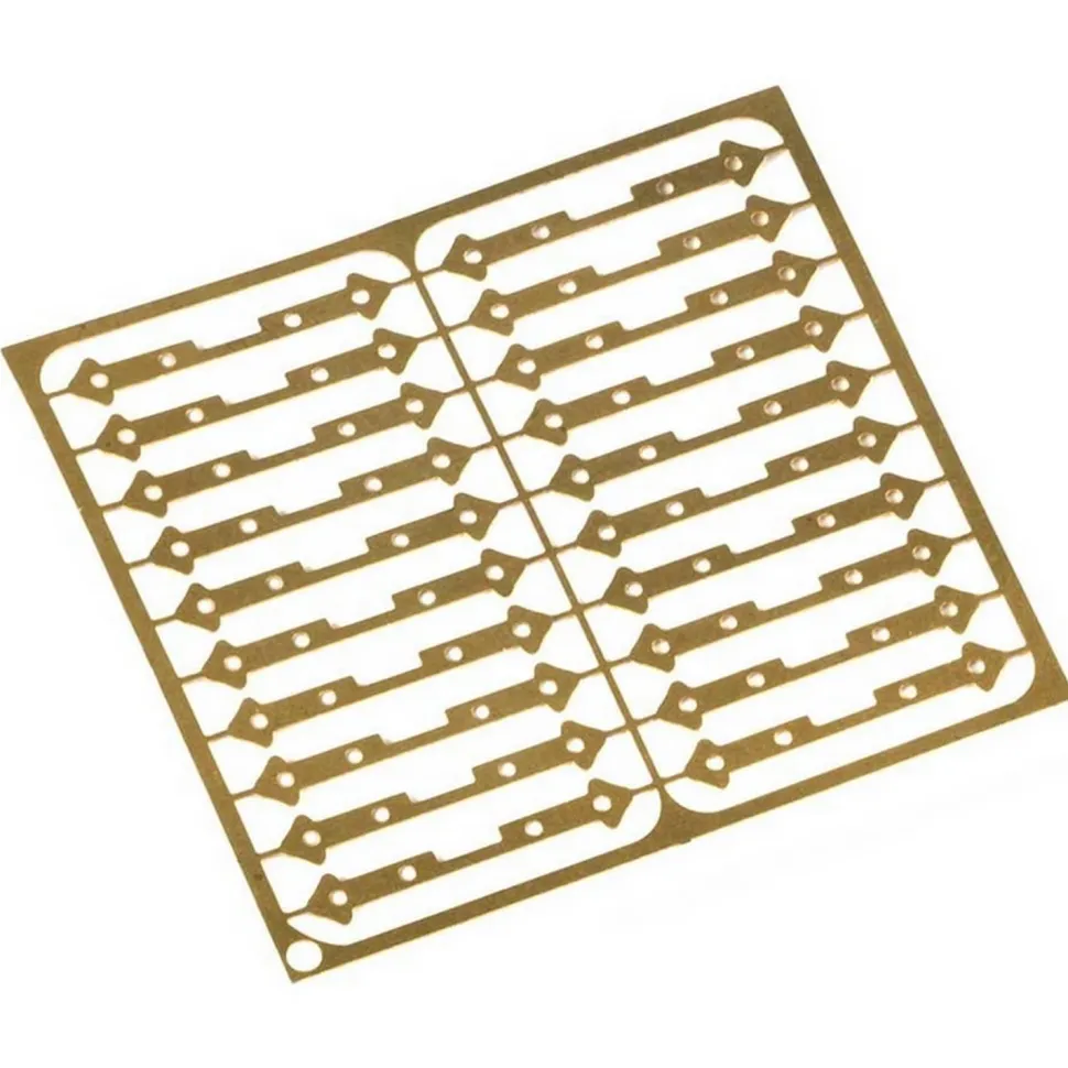 Accessoire maquette bateau en bois : Charnières sabord en photodécoupe avec piton - Amati