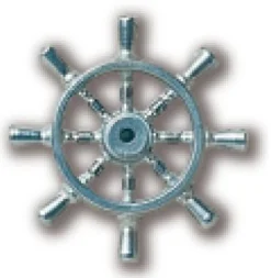 Accessoire pour maquette de bateau en bois : Barre en laiton ø 23 mm par 2 - Constructo