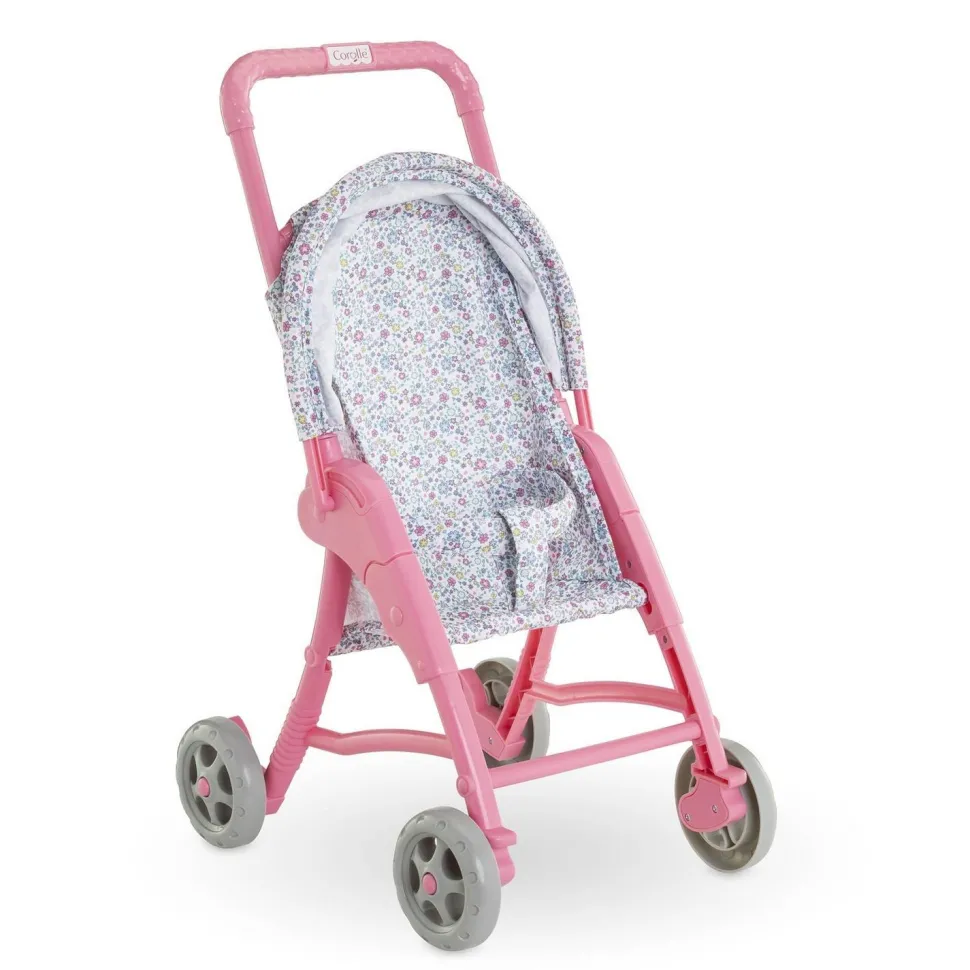 Accessoire pour mon premier poupon 30 cm : Poussette florale - Corolle