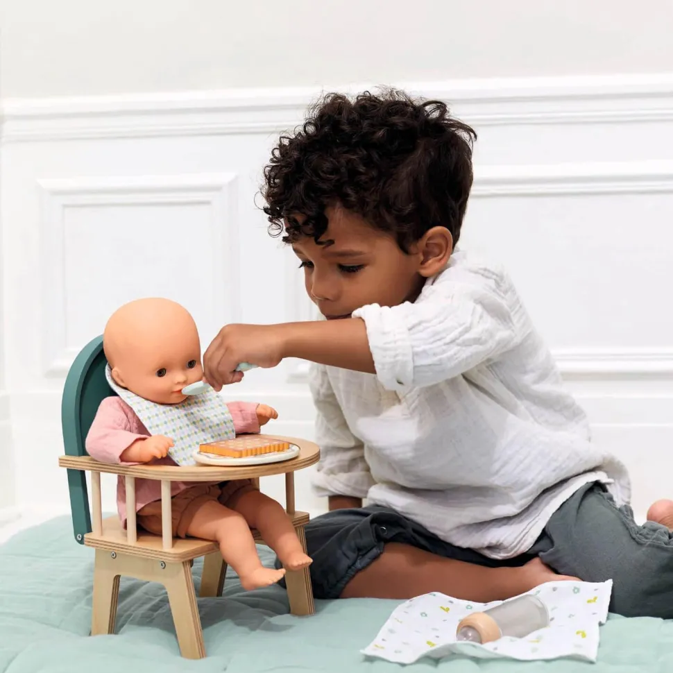 Accessoire pour poupon Poméa 32 cm : Chaise à barreaux - Djeco