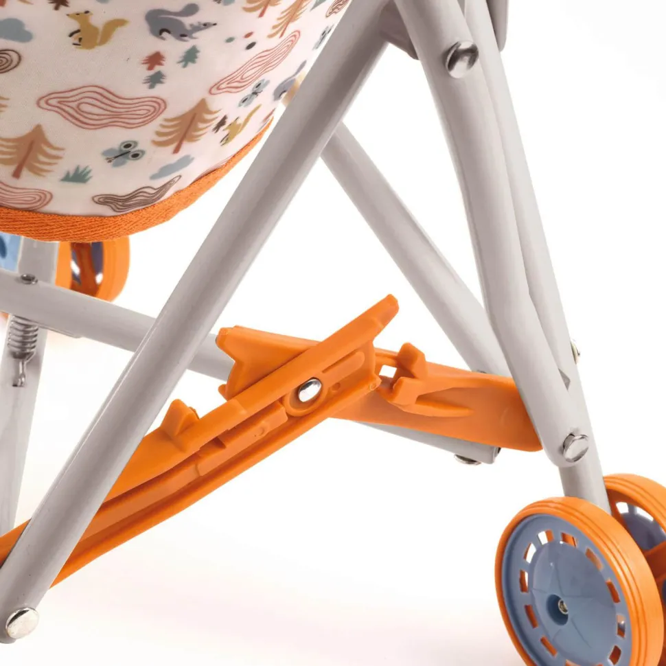 Accessoire pour poupon Poméa 32 cm : Poussette Forest - 51,5 cm - Djeco