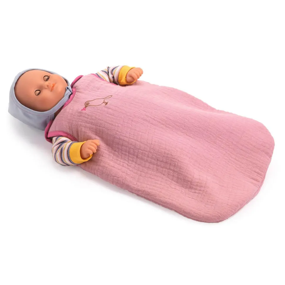 Accessoire pour poupon Poméa 32 cm : Turbulette Roseraie - Djeco