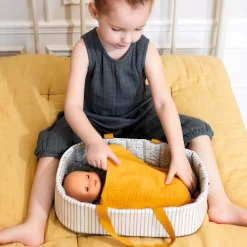 Accessoire pour poupon Poméa 32 cm : Couffin Blue Lines - Djeco