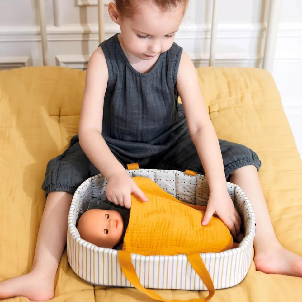 Accessoire pour poupon Poméa 32 cm : Couffin Blue Lines - Djeco