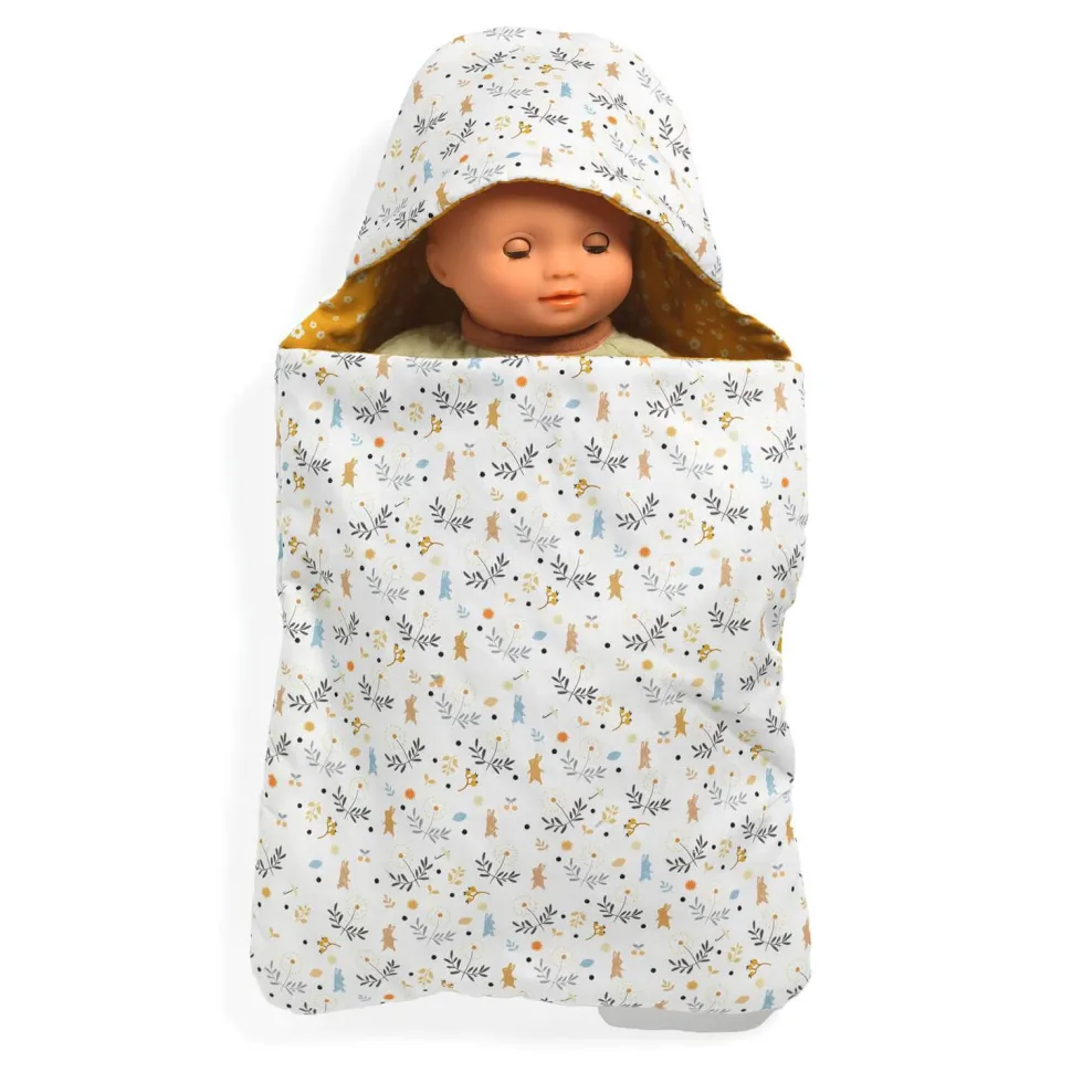 Accessoire pour poupon Poméa : Nid d'ange Rabbits - Djeco