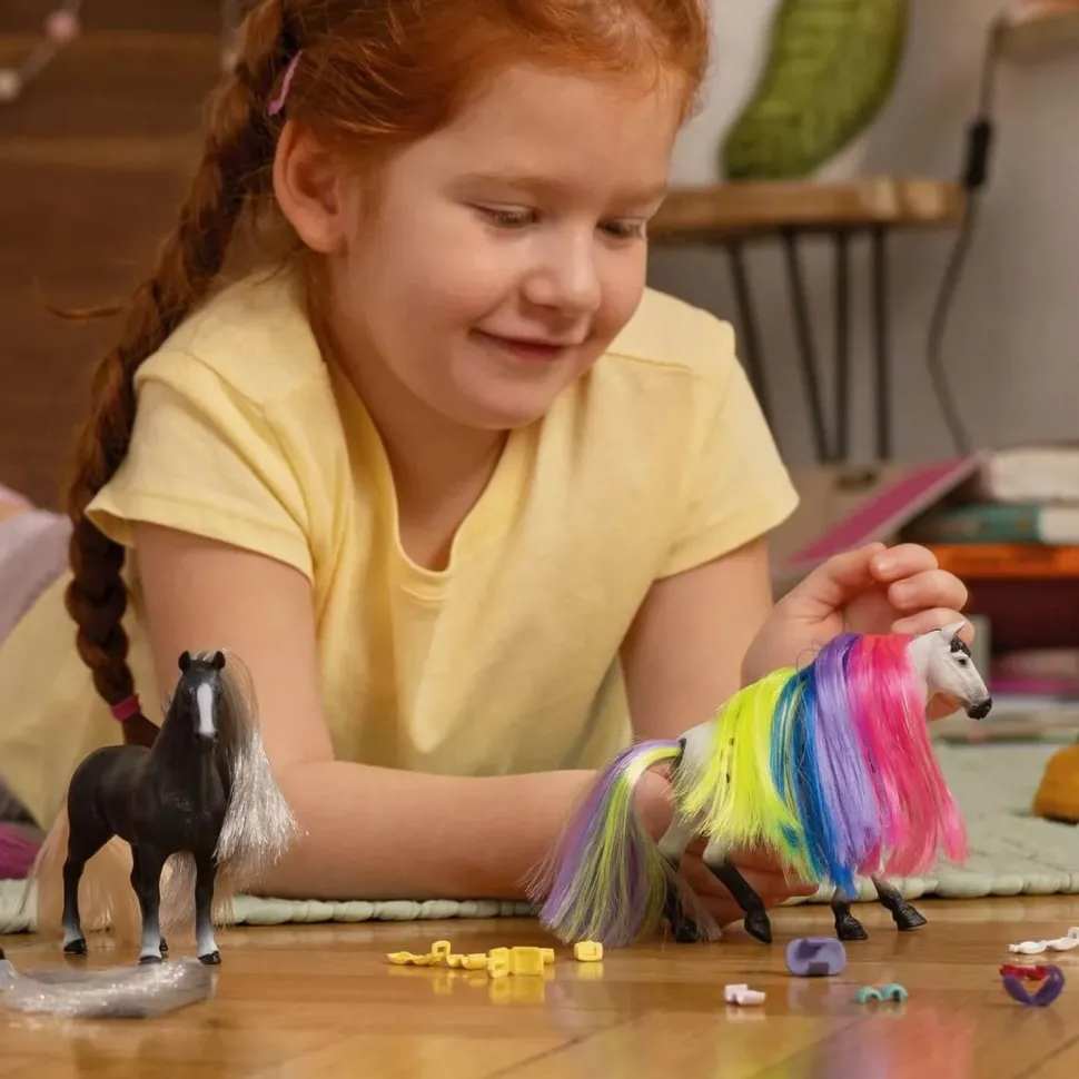 Accessoire sofia's beauties : Crinière et queue : Arc-en-ciel - Schleich