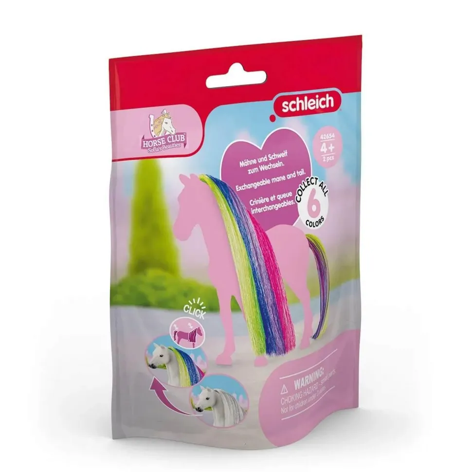 Accessoire sofia's beauties : Crinière et queue : Arc-en-ciel - Schleich