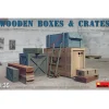 Accessoires de dioramas : Boîtes et caisses en bois - Mini Art