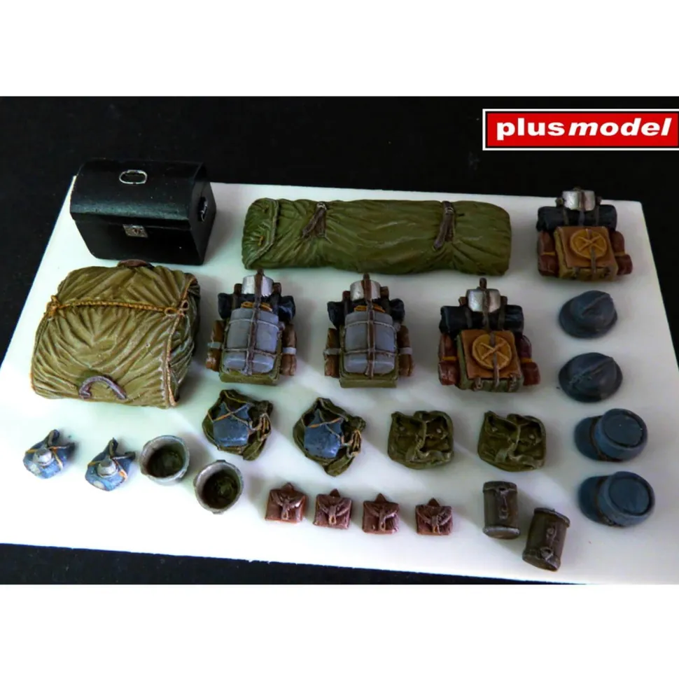 Accessoires de dioramas : Sacs à dos français (WWI) - Plus Model