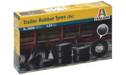 Accessoires de maquette : Pneus De Remorque x8 - Italeri