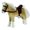 Accessoires de poupées : Götz Boutique : Peluche Cheval articulé avec sel et harnais : Halfinger - Gotz