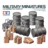 Accessoires diorama : Futs et Jerricans Allemands - Tamiya