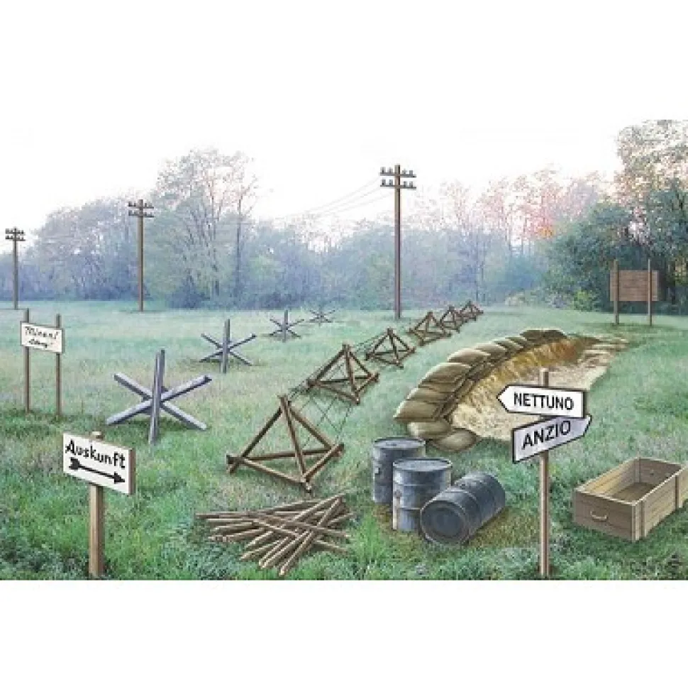 Accessoires militaires : Champ de bataille WWII - Italeri