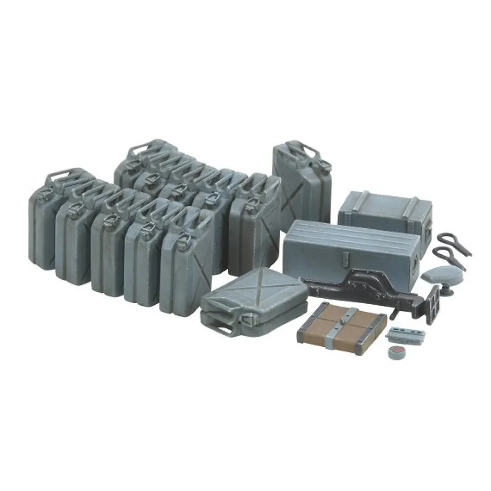 Accessoires militaires : Jerrycans allemands - Tamiya