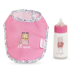 Accessoires pour Grand poupon 36 et 42 cm : Bavoir et Biberon magique - Corolle