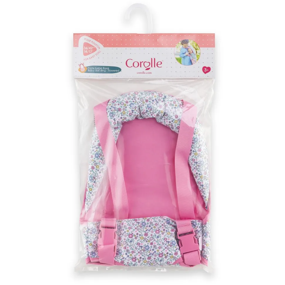 Accessoires pour Grand poupon 36 et 42 cm : Porte bébé floral - Corolle