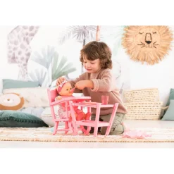 Accessoires pour poupon 36/42 cm : Chaise Haute Rose - Corolle