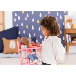 Accessoires pour poupon 36/42 cm : Chaise Haute Rose - Corolle