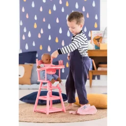 Accessoires pour poupon 36/42 cm : Chaise Haute Rose - Corolle