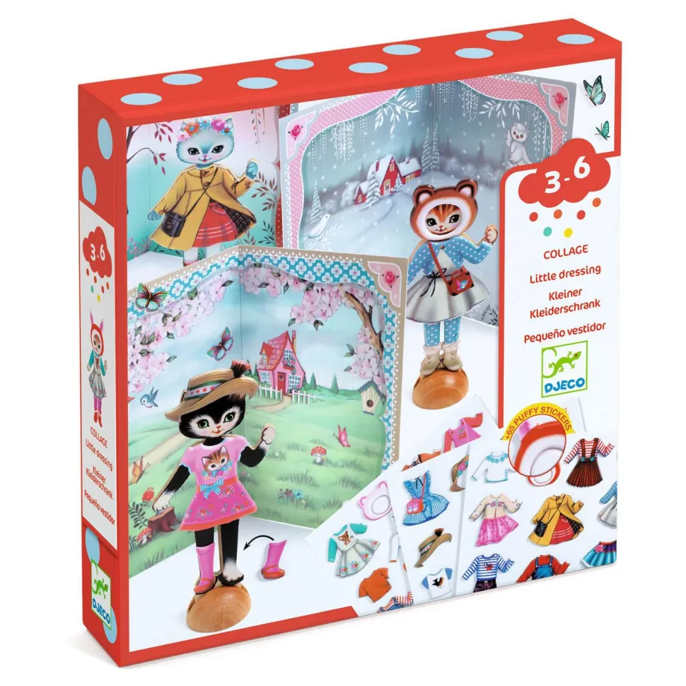 Activité collage : Little dressing - Djeco