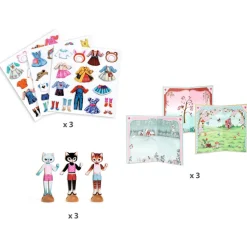 Activité collage : Little dressing - Djeco