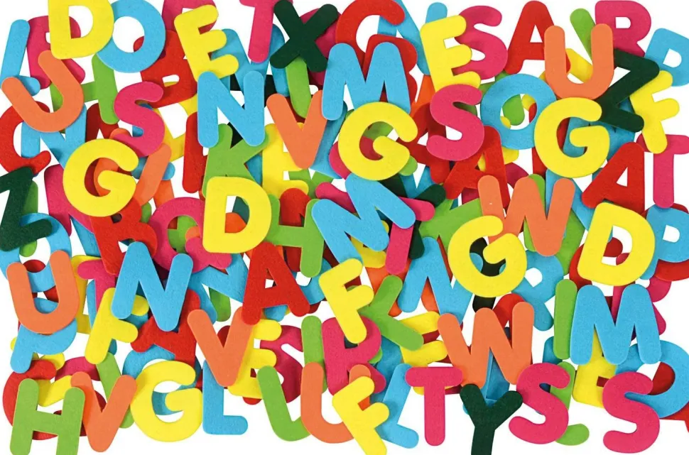 Alphabet géant feutrine 8 cm, 150 pièces - Eduplay