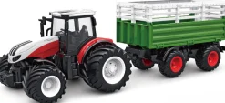 AMEWI Tracteur Avec Remorque à Bétail et Son et Lumière 1:24 RTR - Amewi