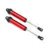 Amortisseurs Avant Gtr 134Mm Alu Anodises Rouge Non Filetes (2) - Traxxas - Traxxas