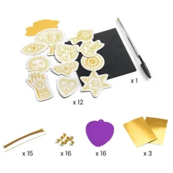 Amulettes métal à créer : Porte-bonheur - Djeco