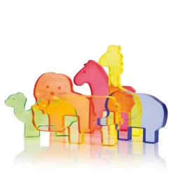 Animaux sauvages en acrylique, set de 6 - Eduplay