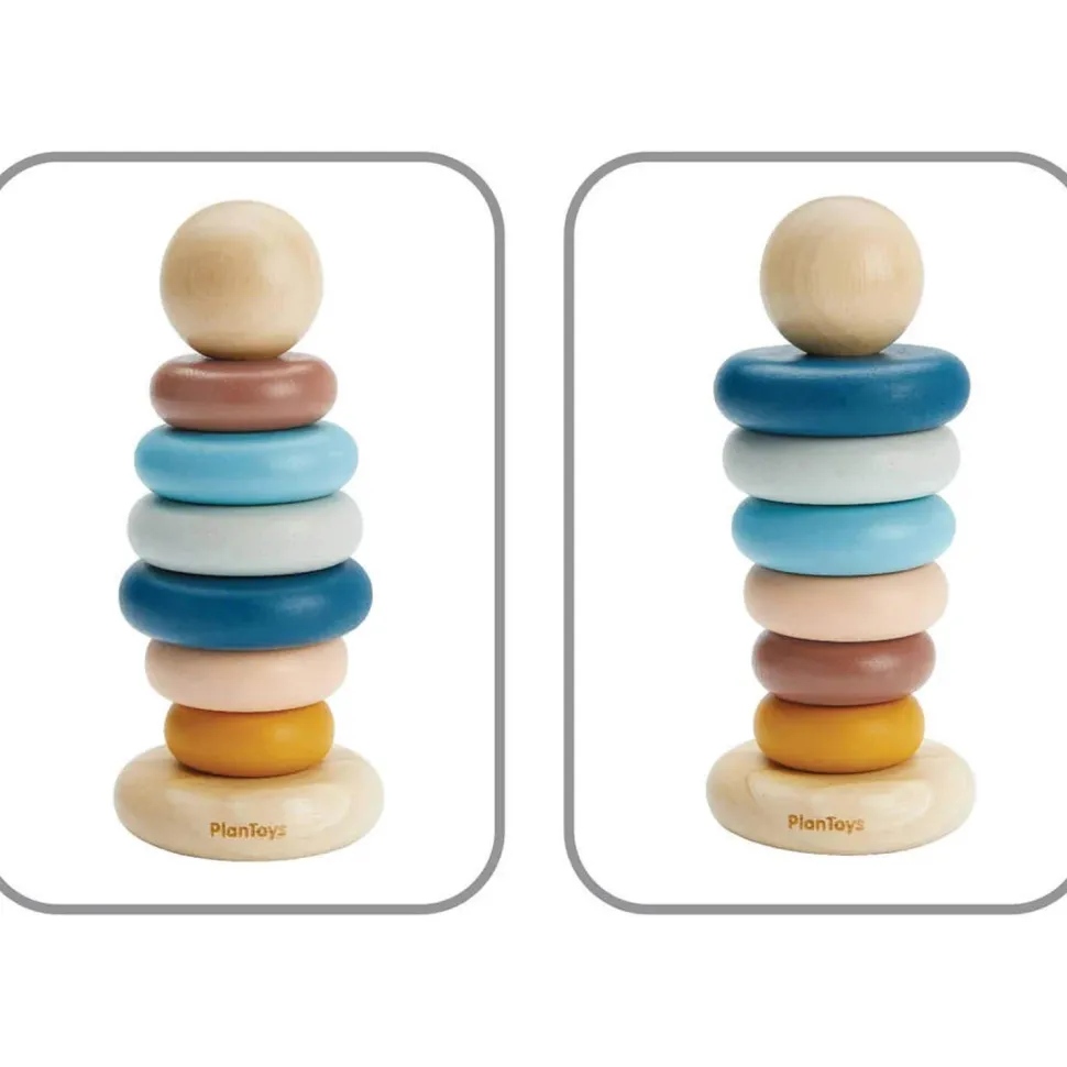 Anneaux à empiler Couleurs Tendresse - Plan Toys