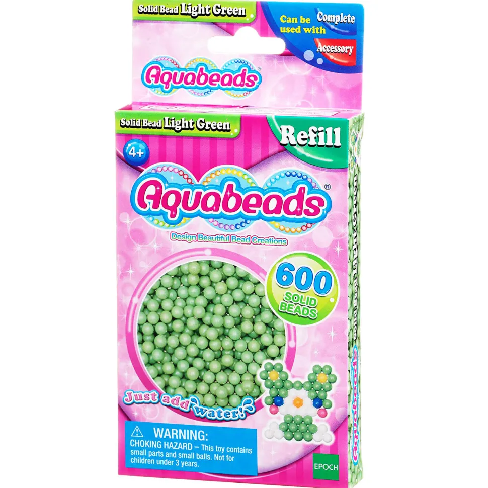 Aquabeads : Recharge de 600 perles vertes claires - Aquabeads